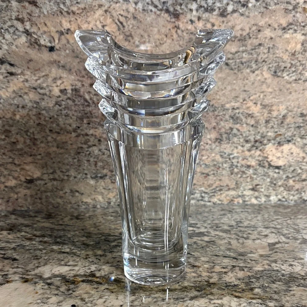 Lenox ovation crystal Azar bud Vase 7 inches VINTAGE